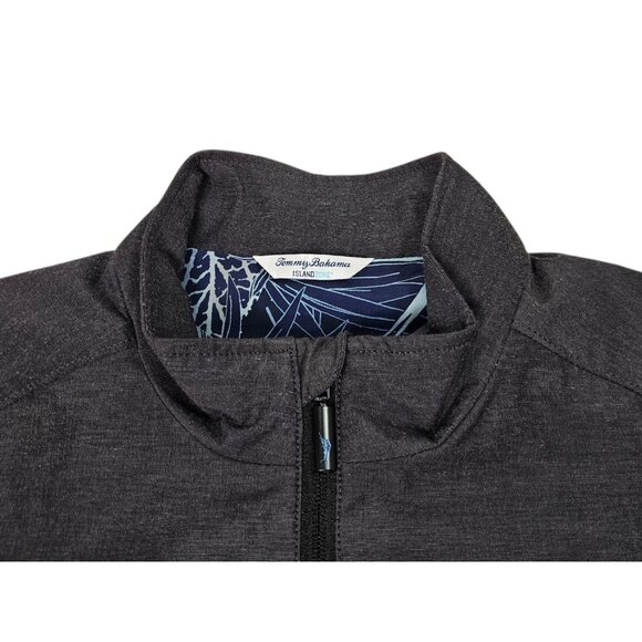 Tommy Bahama Chip And Run IslandZone Vest Men's Large Gray Full Zip Performance - Picture 2 of 14